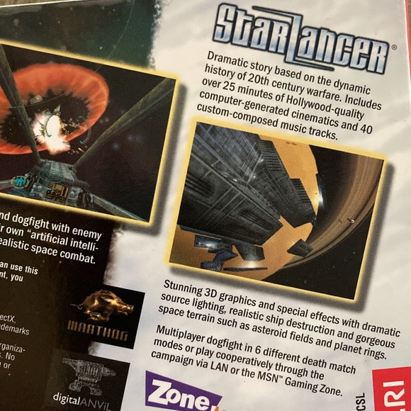 Atari StarLancer CD-Rom Game Star Lancer - Picture 8 of 8